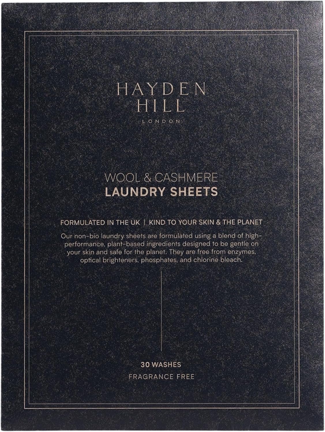 Hayden Hill Laundry Detergent Sheets For Cashmere and Wool, 30 Washes