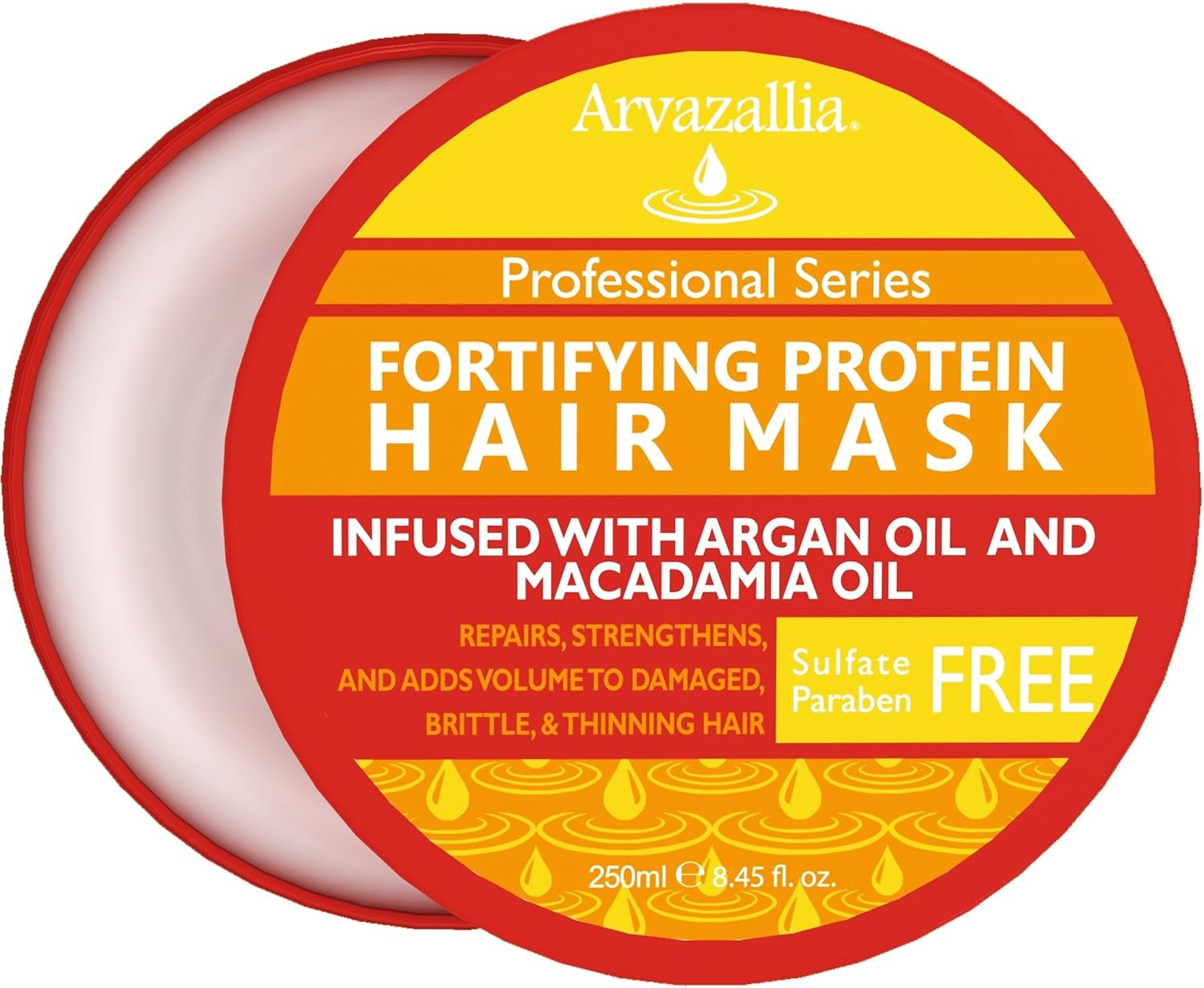 Arvazallia Fortifying Protein Hair Mask For Damaged Hair with Argan Oil