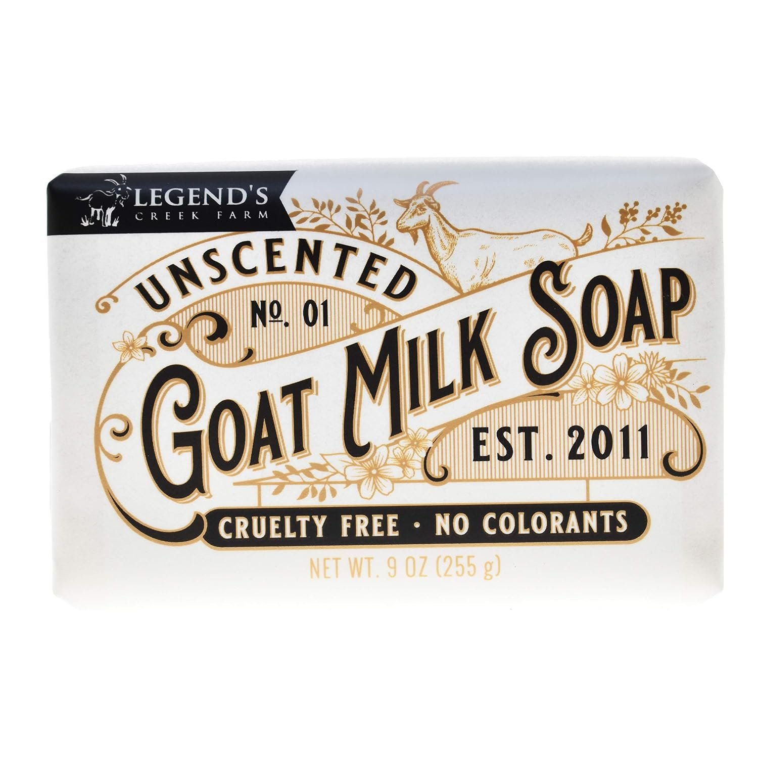 Legend’s Creek Farm Goat Milk Soap Bar – Triple Milled, Unscented