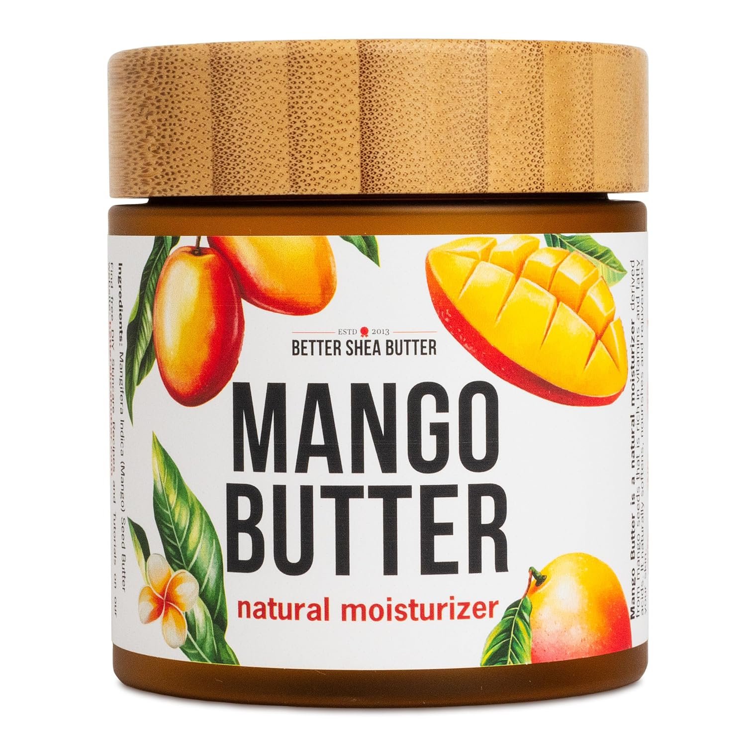 Mango Butter – 100% Pure Raw Mango Seed Butter Unrefined, 8 oz Jar