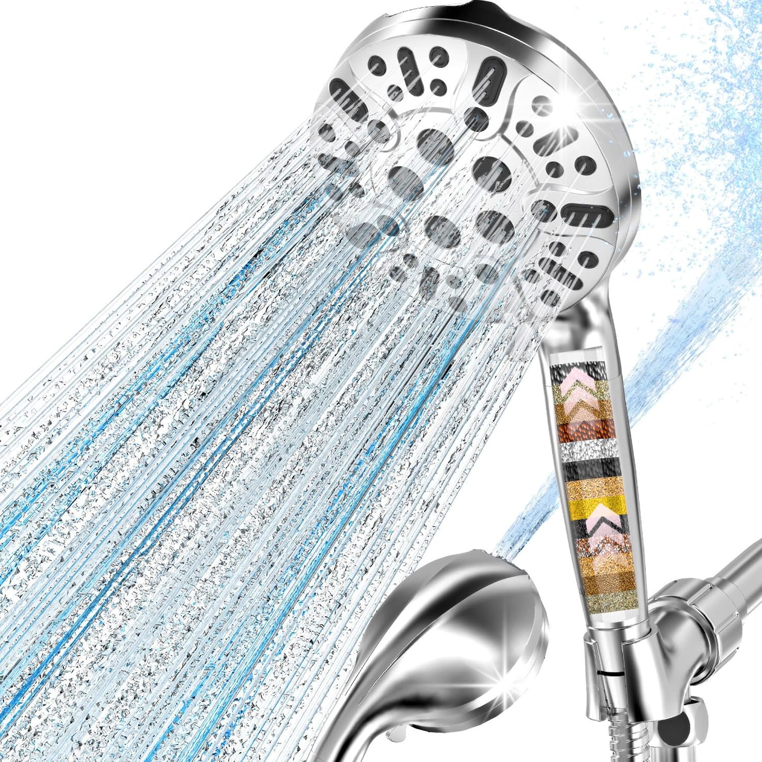 9 Settings Filtered Shower Head with Handheld